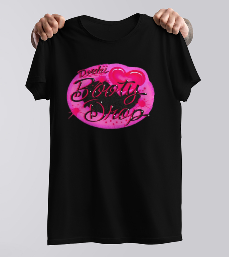 Doechii Booty Drop Heart Style Pink And Black Balloon T-Shirt