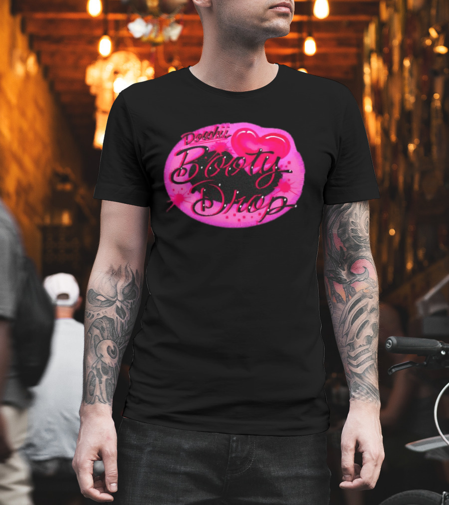 Doechii Booty Drop Heart Style Pink And Black Balloon T-Shirt