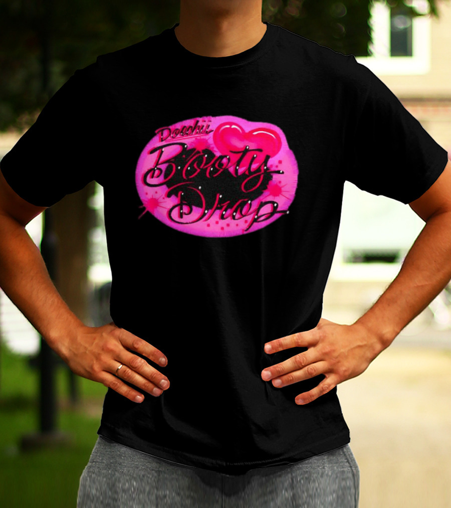 Doechii Booty Drop Heart Style Pink And Black Balloon T-Shirt