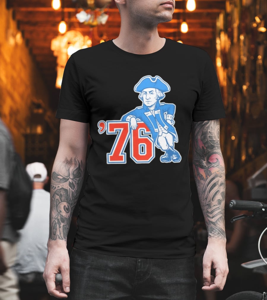George Washington Bicentennial 1776 1976 Retro Style Patriot T-Shirt