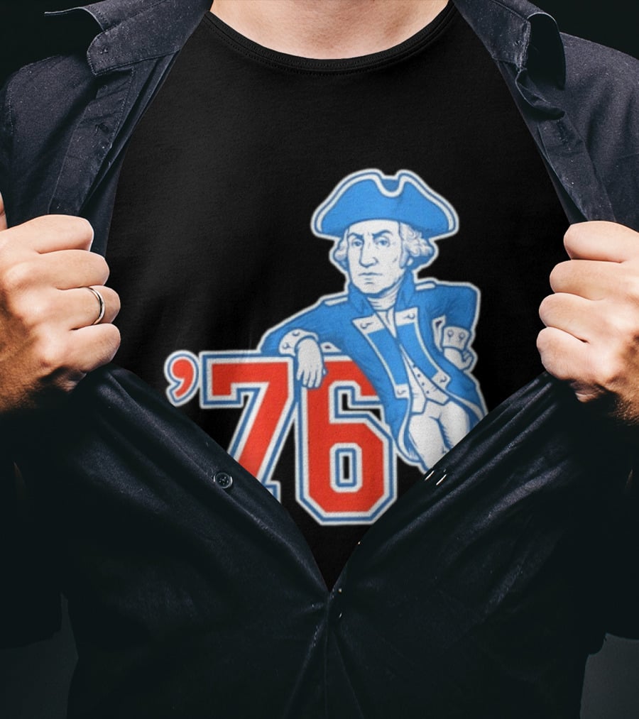 George Washington Bicentennial 1776 1976 Retro Style Patriot T-Shirt