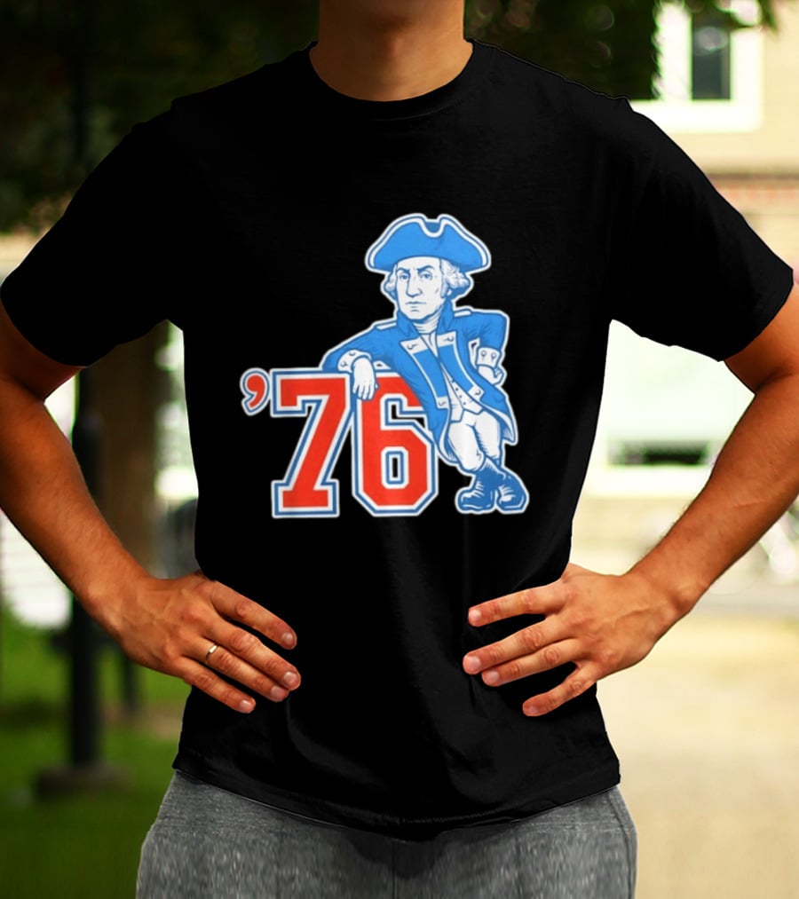 George Washington Bicentennial 1776 1976 Retro Style Patriot T-Shirt