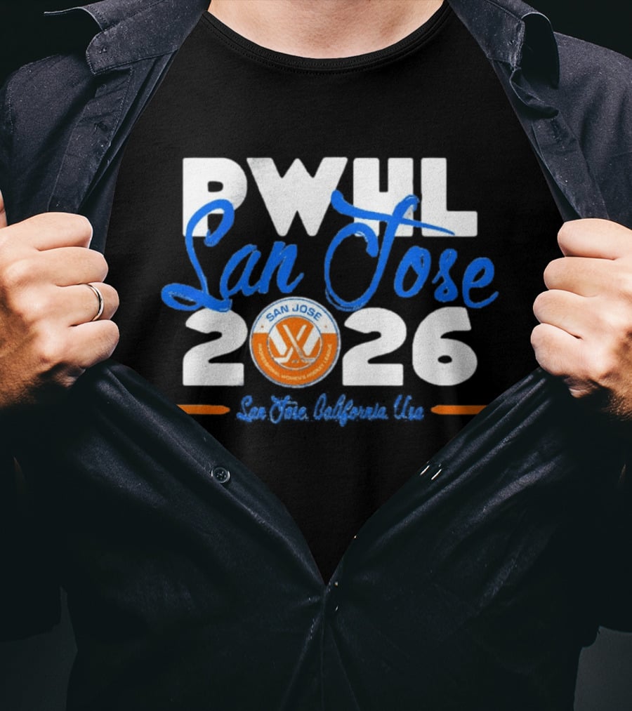 PWHL San Jose 2026 Professional Women's Hockey League California USA T-Shirt