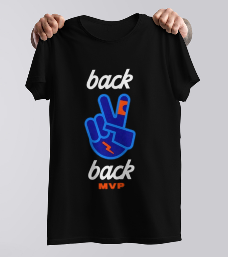 Oklahoma City Thunder Shai Gilgeous Back 2 Back MVP T-Shirt