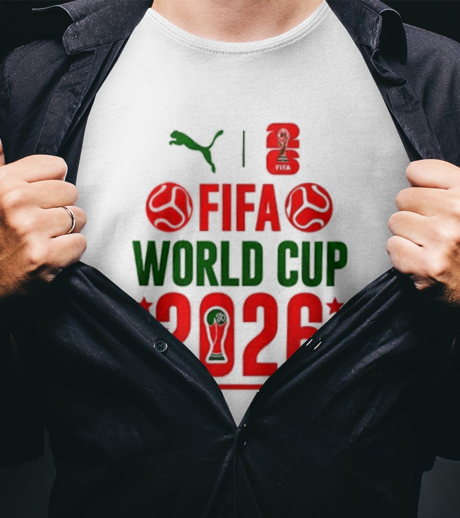 San Francisco 49ers X Goku Dragon Ball Z NFL Collaboration Puma FIFA World Cup 2026 T-Shirt