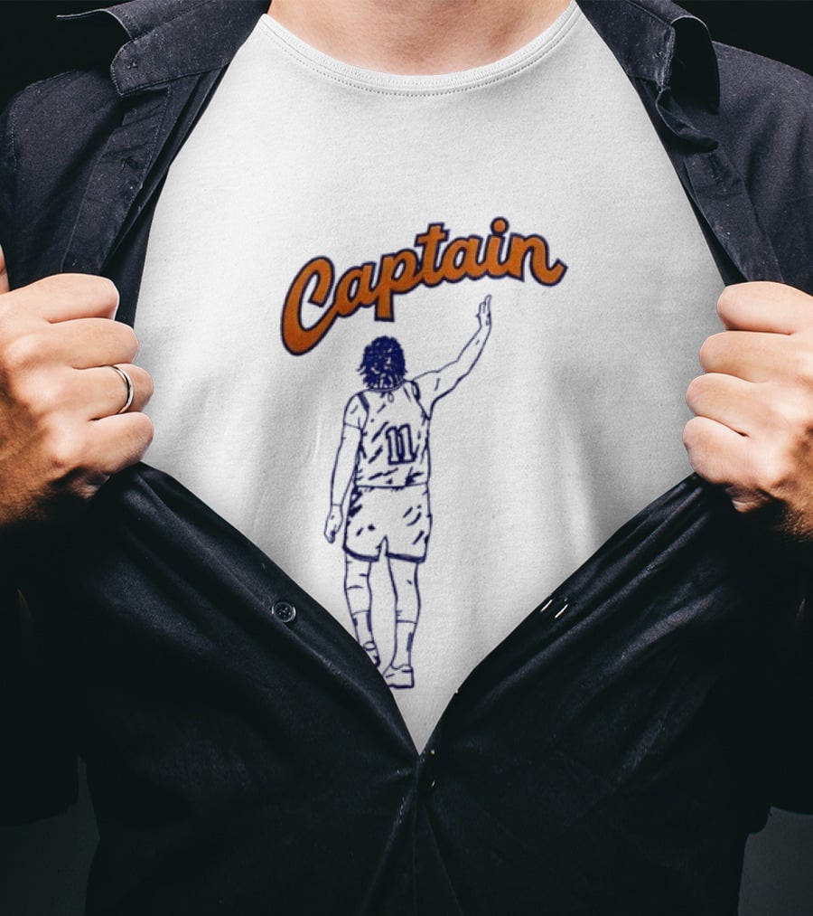 Allan Houston Number 11 New York Knicks Captain Basketball Madison Square Garden NBA T-Shirt