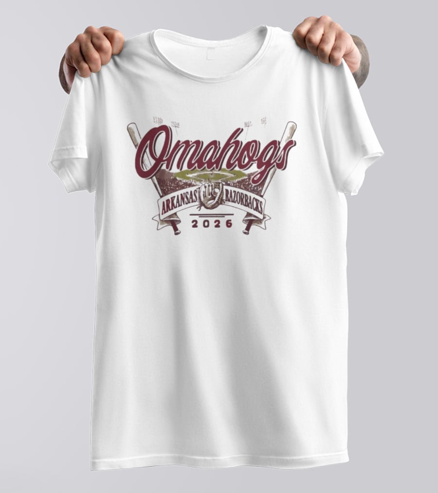 Arkansas Razorbacks Omahogs 2026 NCAA Baseball T-Shirt