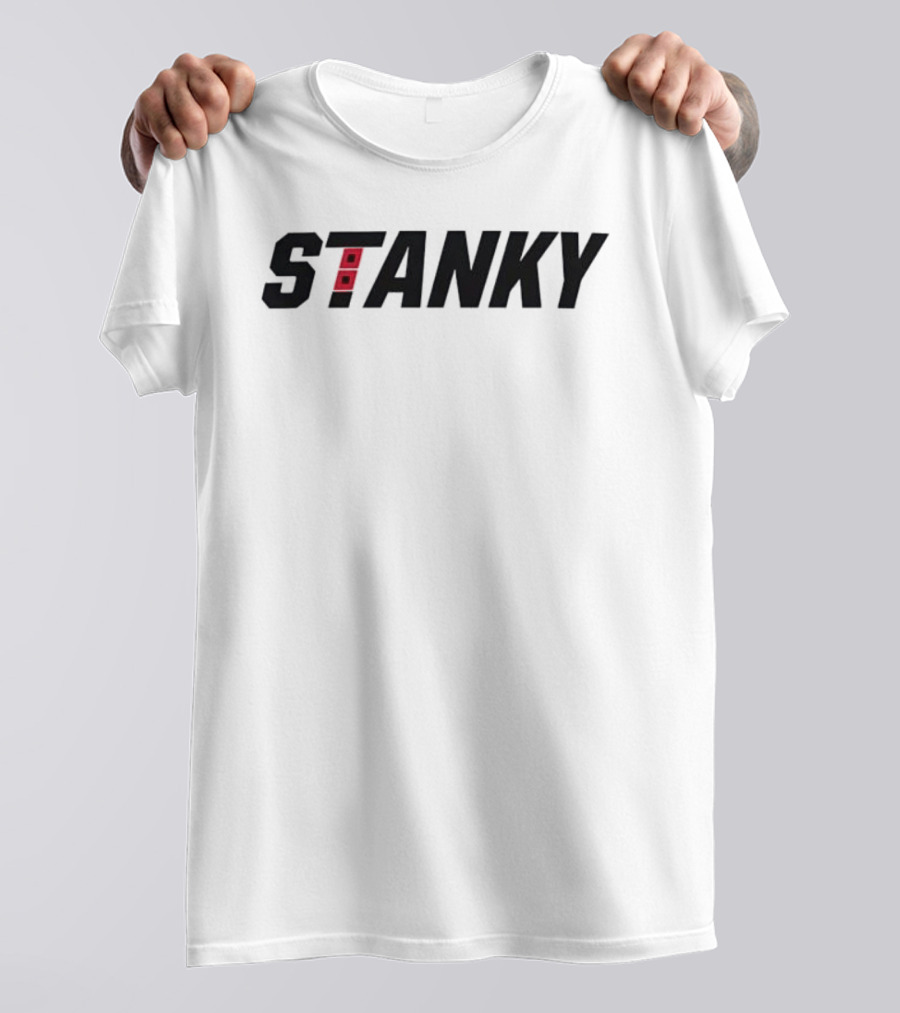 Carolina Hurricanes Stanky Block Text With Double Flag Stylized T T-Shirt