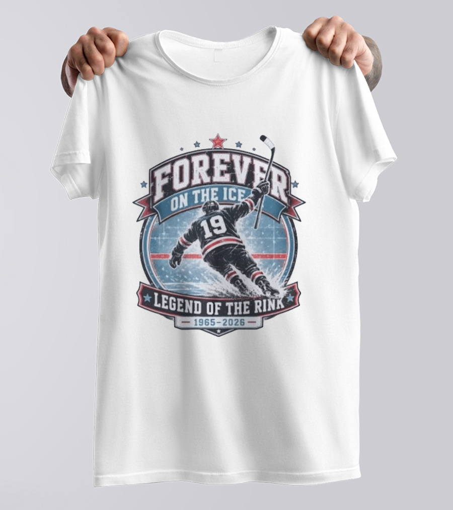 Forever On The Ice Legend Of The Rink 19 1965 2026 T-Shirt