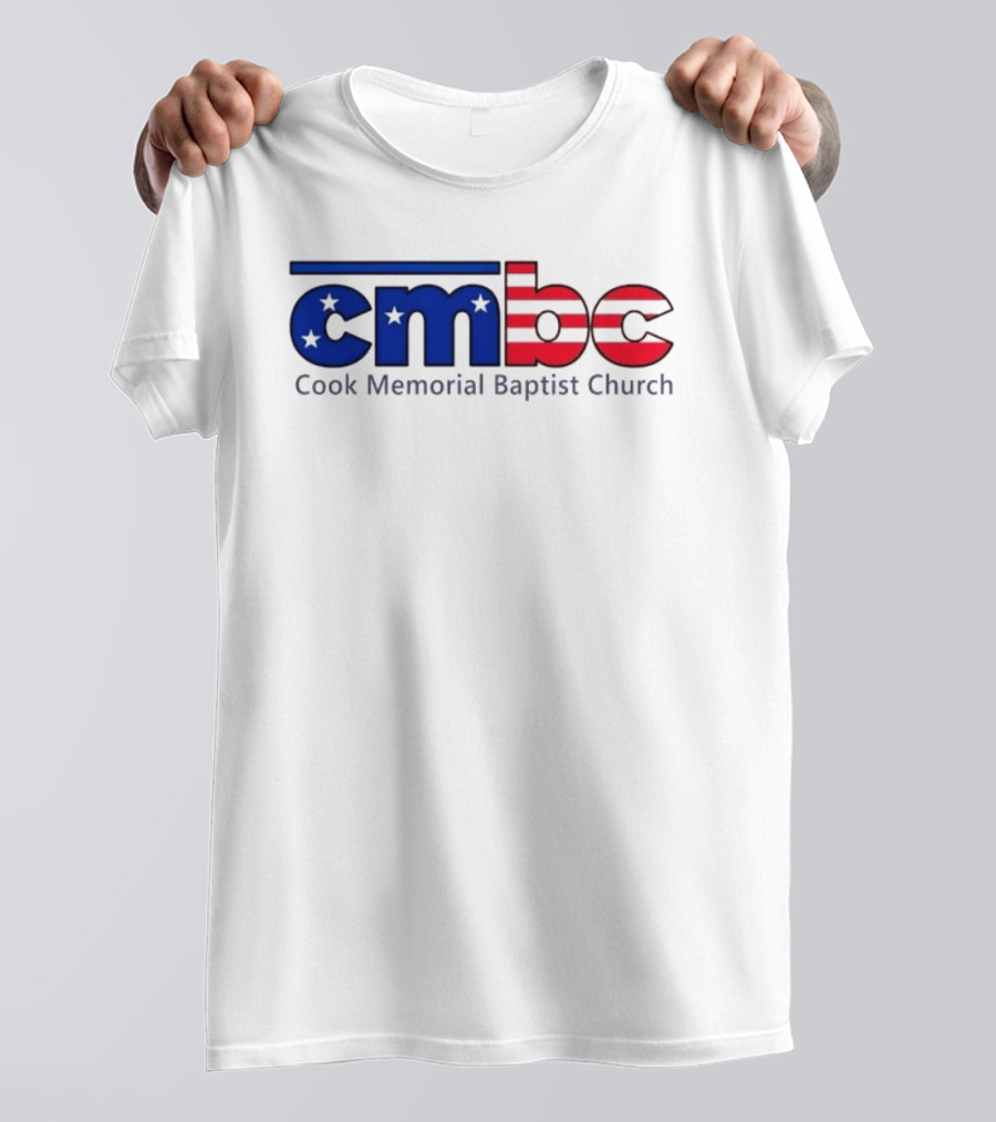 CMBC Cook Memorial Baptist Church Stars And Stripes US Flag T-Shirt