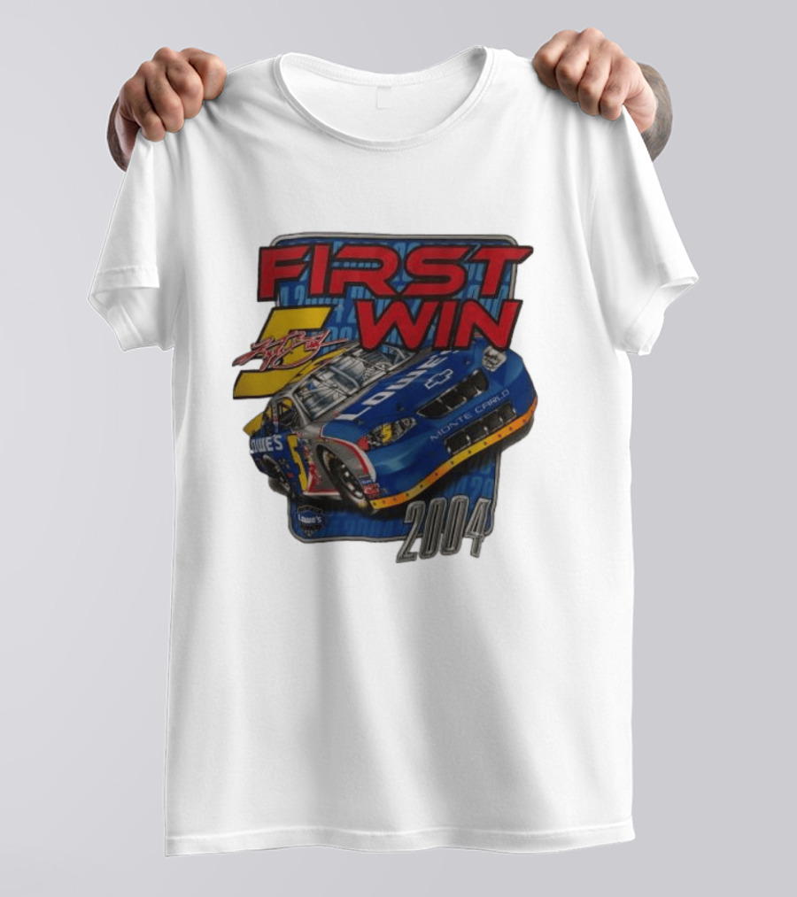 First Win 2004 Jimmie Johnson Lowe's Monte Carlo Hendrick Motorsports T-Shirt