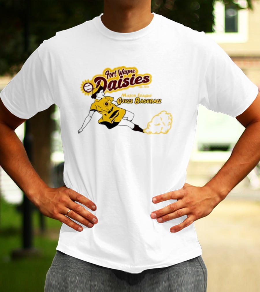 Fort Wayne Daisies Major League Girls Baseball Est 1943 Vintage Style Sportswear T-Shirt