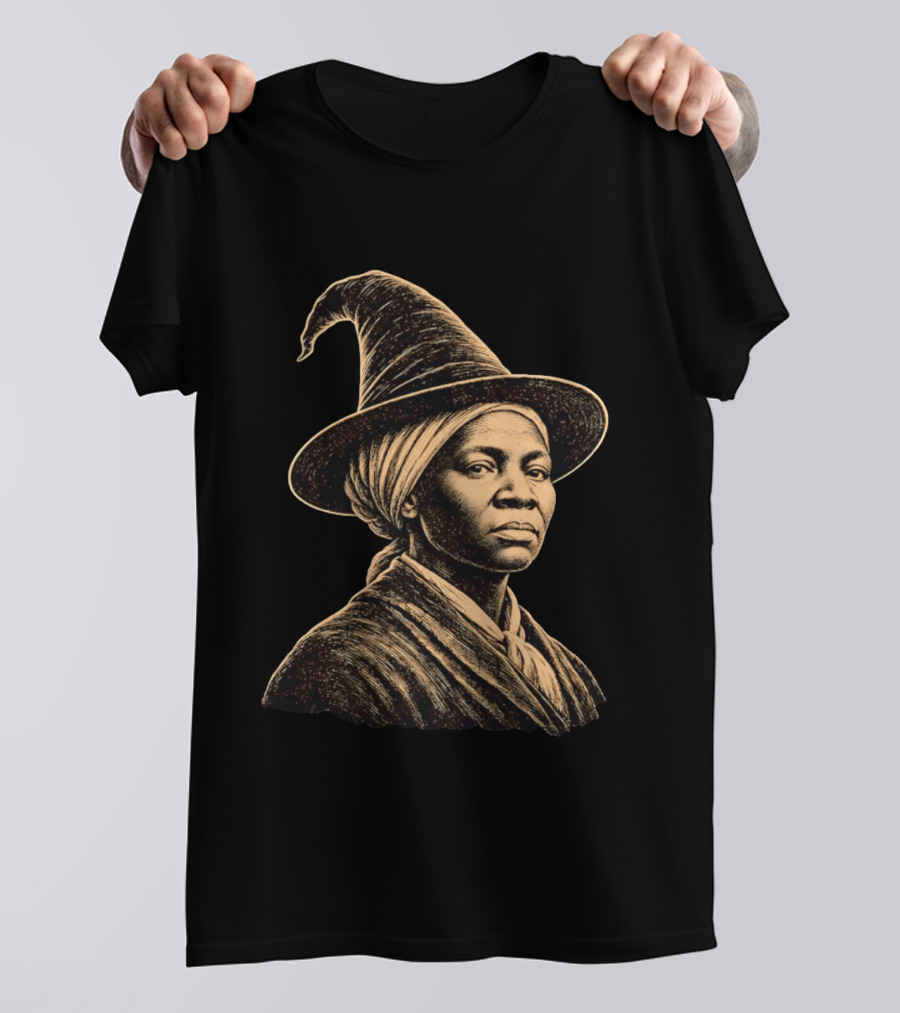 Wizard Hat Harriet Tubman Magic Historical Fusion T-Shirt