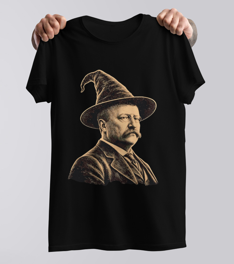 Theodore Roosevelt Wizard Hat T-Shirt