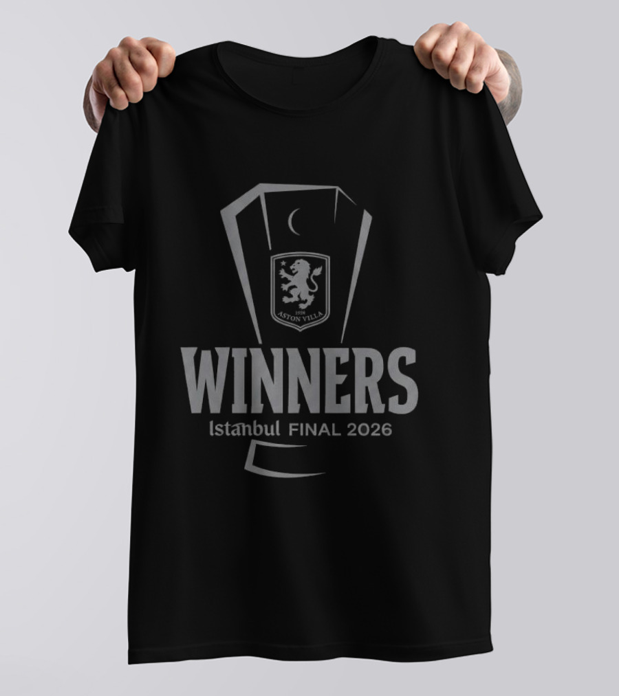 Aston Villa UEFA Europa League Winners Istanbul Final 2026 T-Shirt
