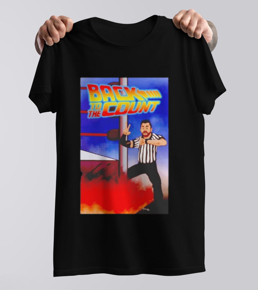 Daniel Spencer Back To The Count Wrestling Referee Nostalgia T-Shirt