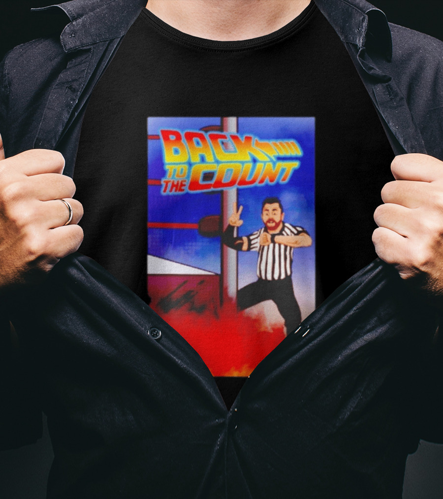 Daniel Spencer Back To The Count Wrestling Referee Nostalgia T-Shirt