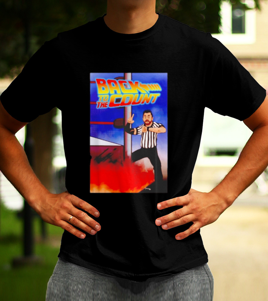 Daniel Spencer Back To The Count Wrestling Referee Nostalgia T-Shirt