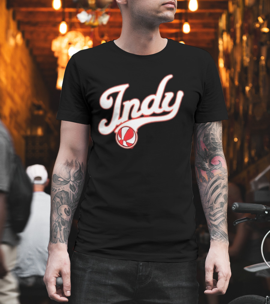 Indy Baseball Red 2023 Casual Classic Sports Style Retro Look T-Shirt