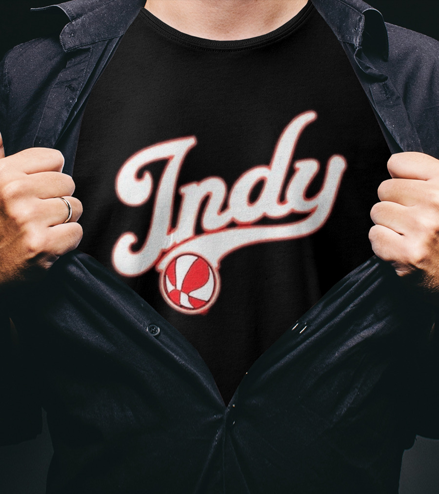 Indy Baseball Red 2023 Casual Classic Sports Style Retro Look T-Shirt