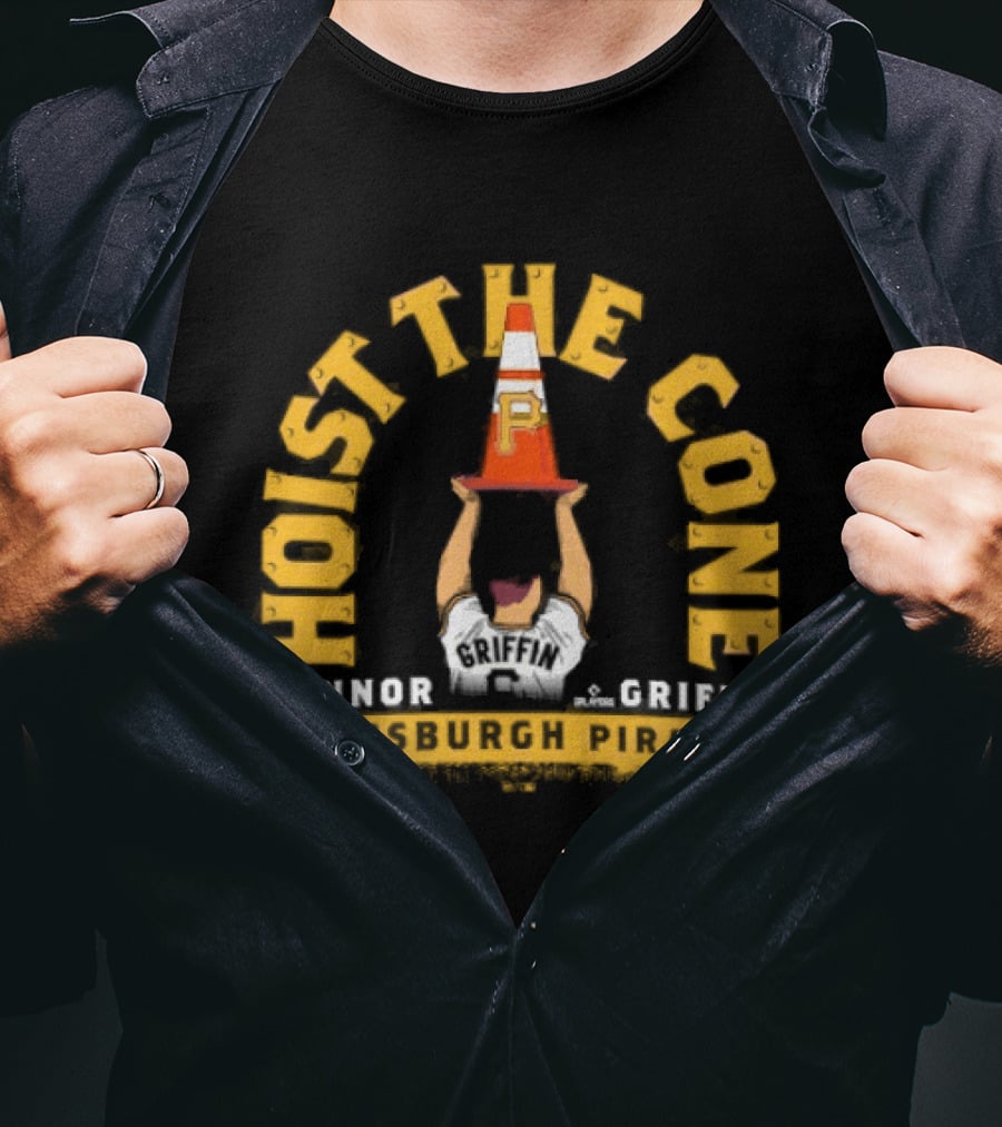 Pittsburgh Pirates Konnor Griffin Hoist The Cone MLB Baseball T-Shirt