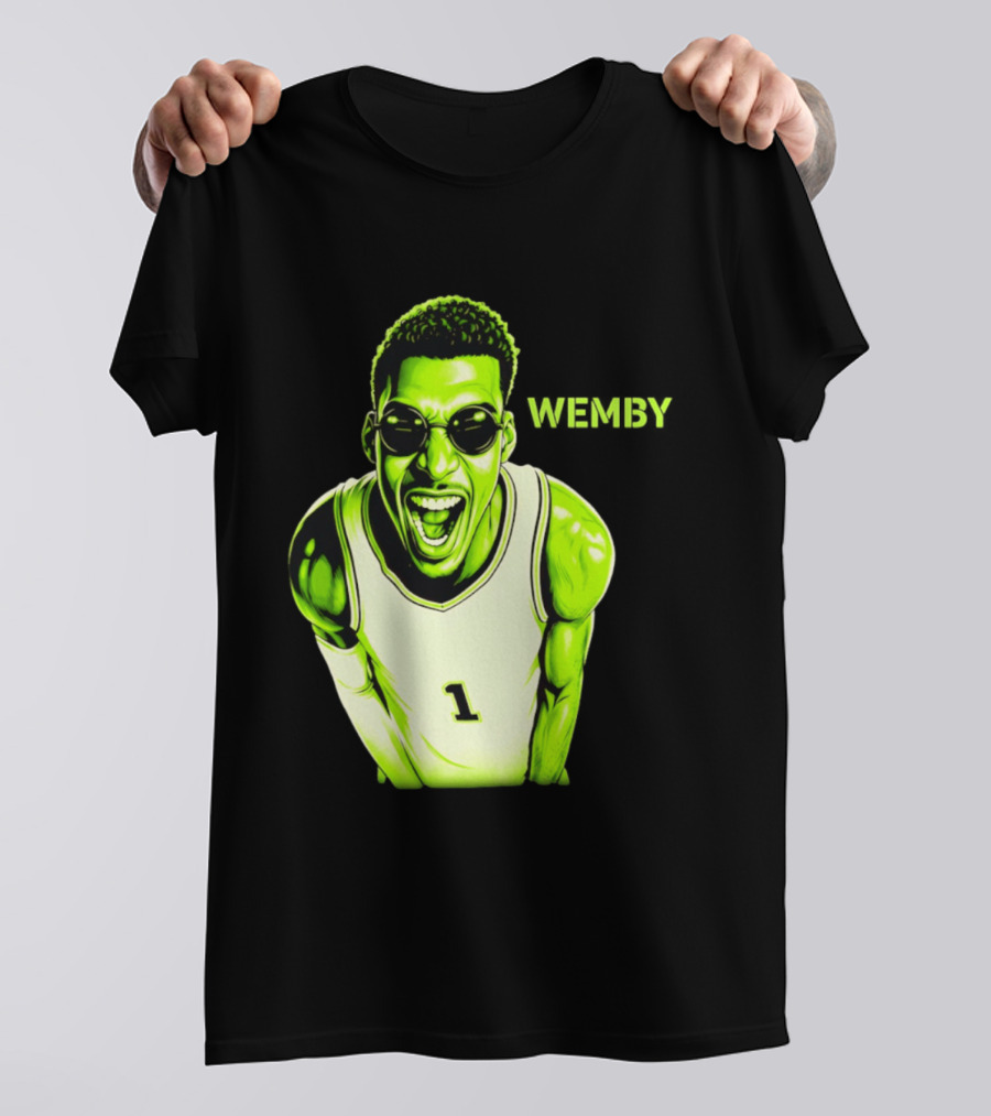Victor Wembanyama Wemby San Antonio Spurs Alien Basketball Player 1 T-Shirt