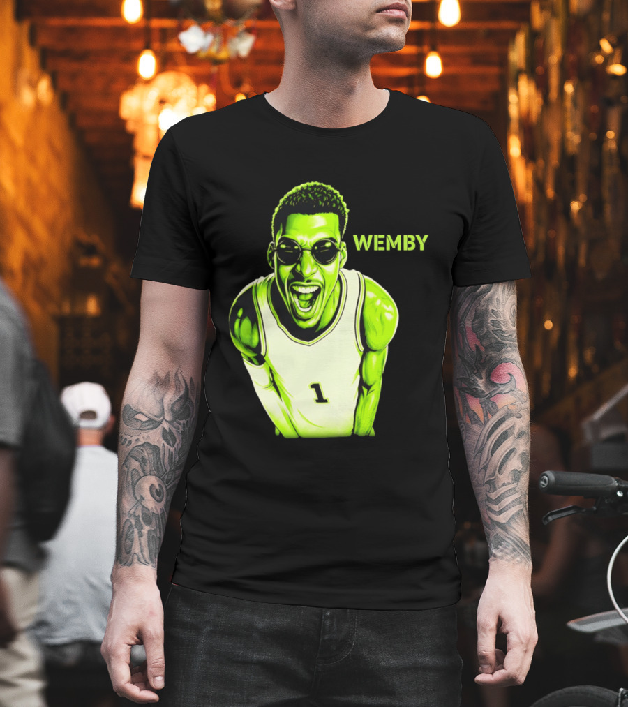 Victor Wembanyama Wemby San Antonio Spurs Alien Basketball Player 1 T-Shirt