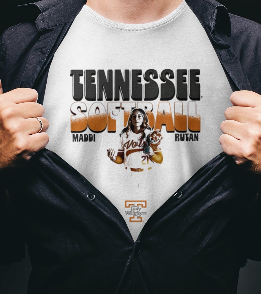 Tennessee Vols Maddi Rutan Softball Player Pose T-Shirt