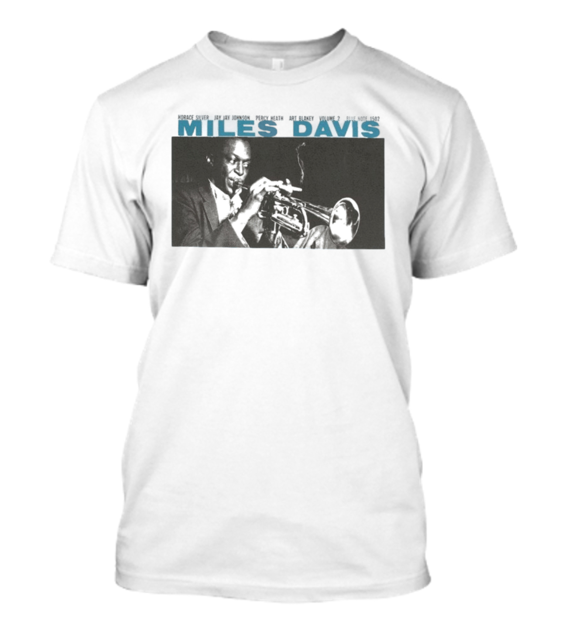 Miles Davis Volume 2 Jazz Horace Silver JJ Johnson Black And White Album Cover T-Shirt
