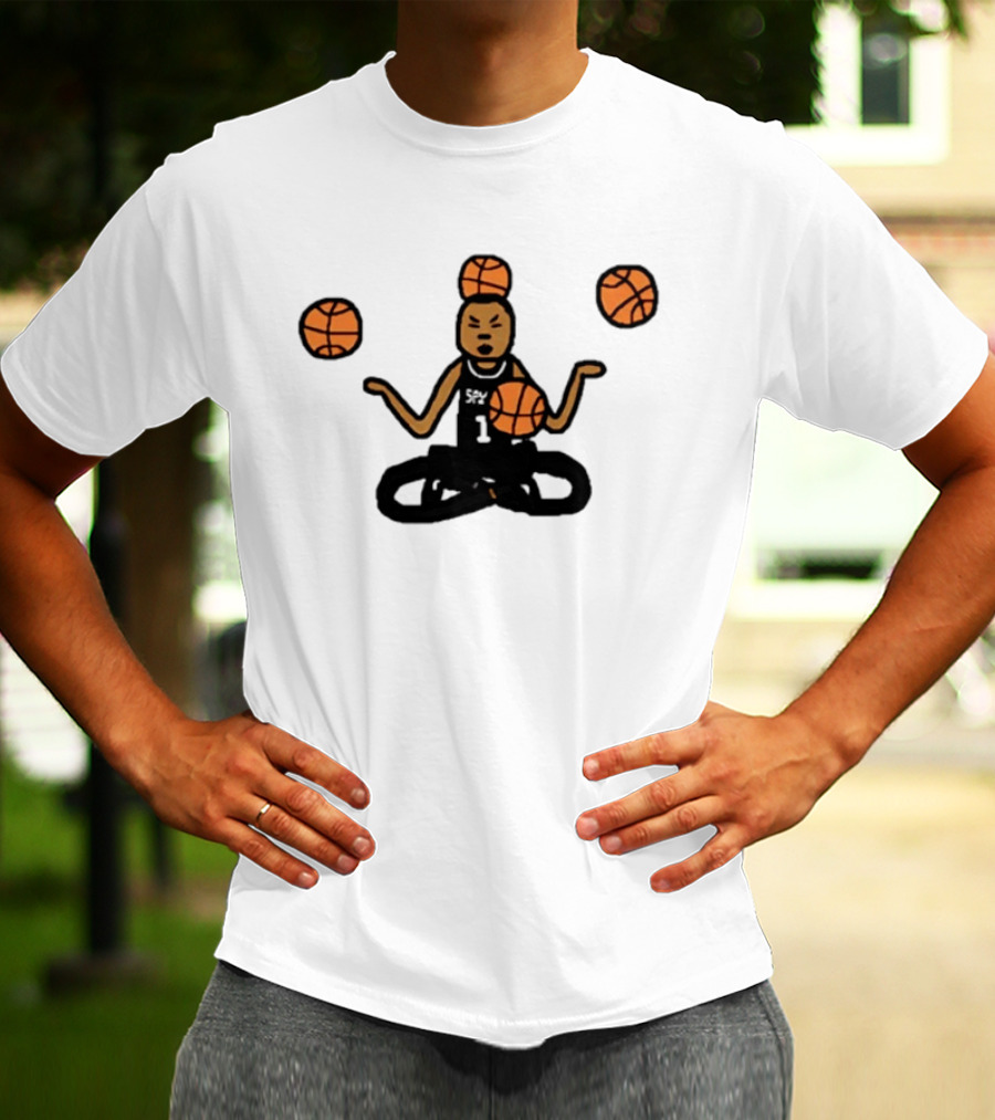 Monk Wemby Victor Wembanyama Juggling Basketballs San Antonio Spurs T-Shirt