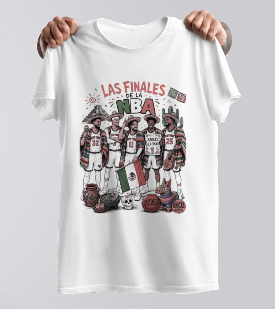Las Finales De La NBA New York Knicks Mexico Heritage Celebration T-Shirt