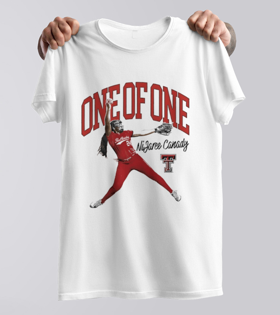 One Of One NiJaree Canady Texas Tech Red Raiders Softball T-Shirt