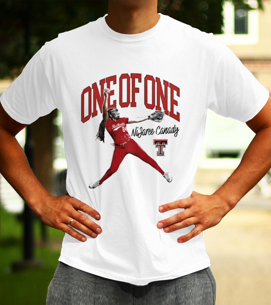 One Of One NiJaree Canady Texas Tech Red Raiders Softball T-Shirt