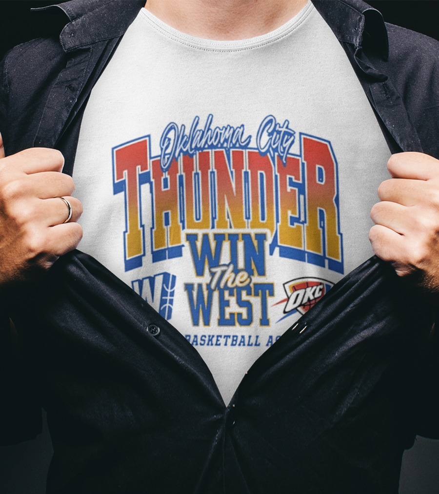 Oklahoma City Thunder Win The West NBA Basketball National Basketball Association OKC T-Shirt