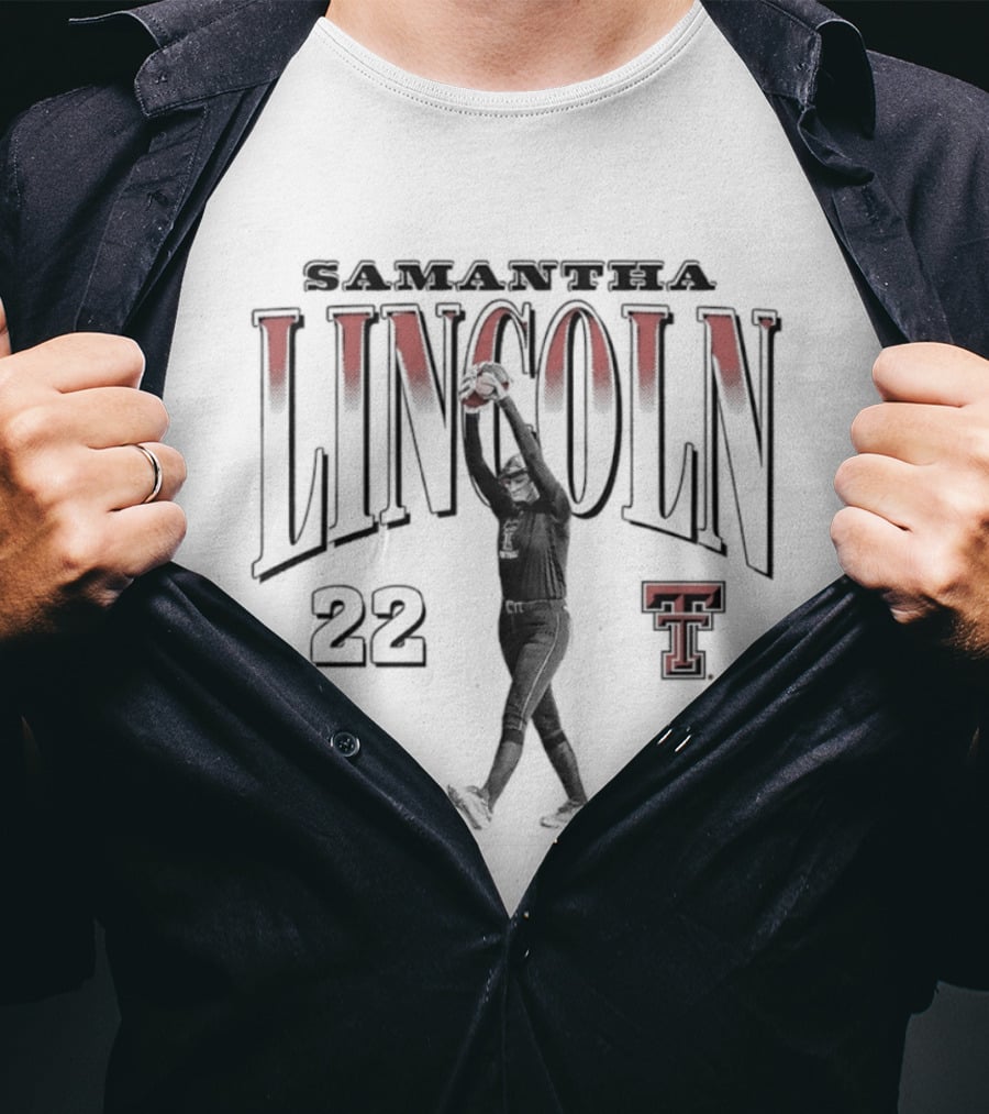 Samantha Lincoln 22 Texas Tech Softball T T-Shirt
