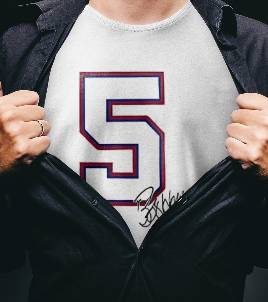 Atlanta Braves Bob Horner Number 5 Signature T-Shirt