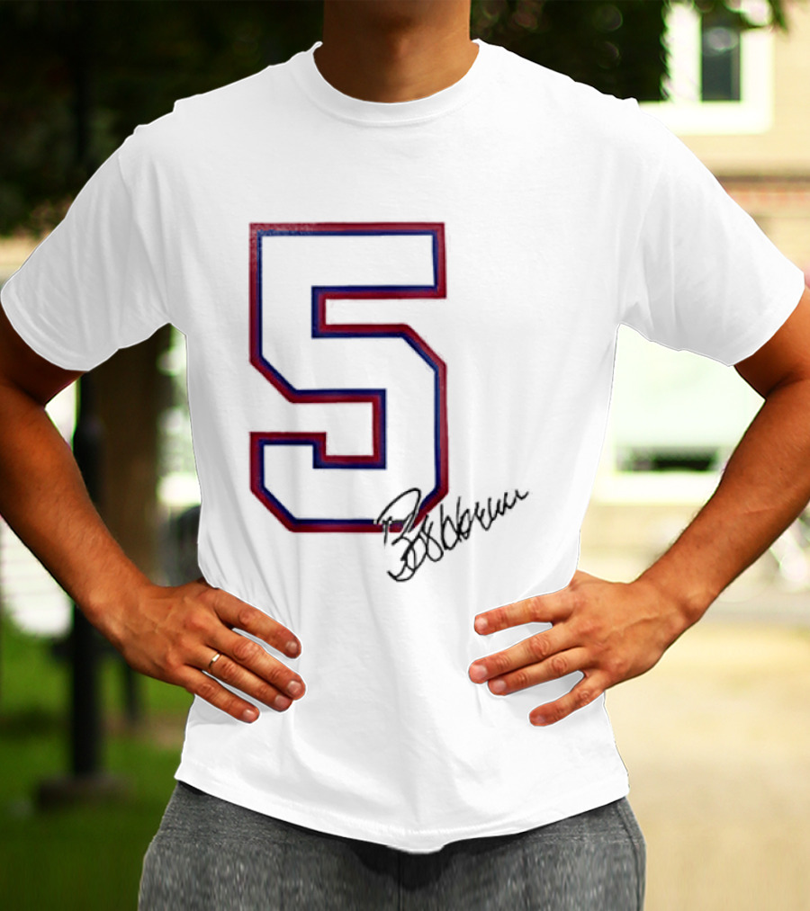 Atlanta Braves Bob Horner Number 5 Signature T-Shirt