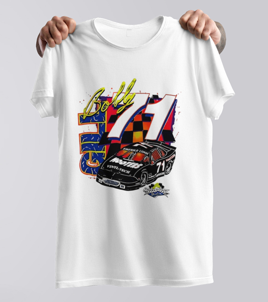 Bobby Allison 71 Hooters NASCAR Sarasota Florida 1959 Racing Car T-Shirt