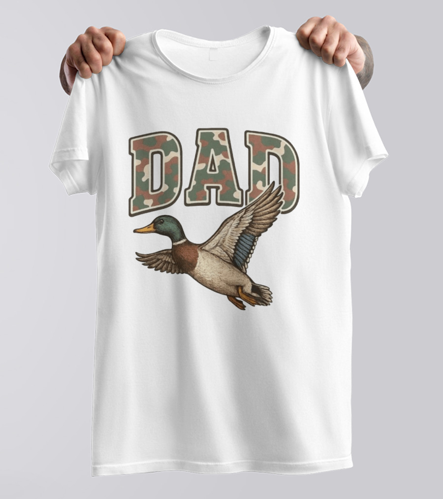 Dad Camo Duck Hunter T-Shirt