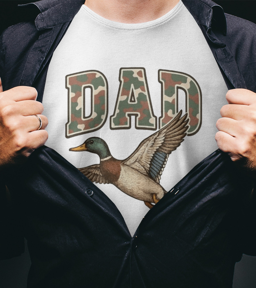 Dad Camo Duck Hunter T-Shirt