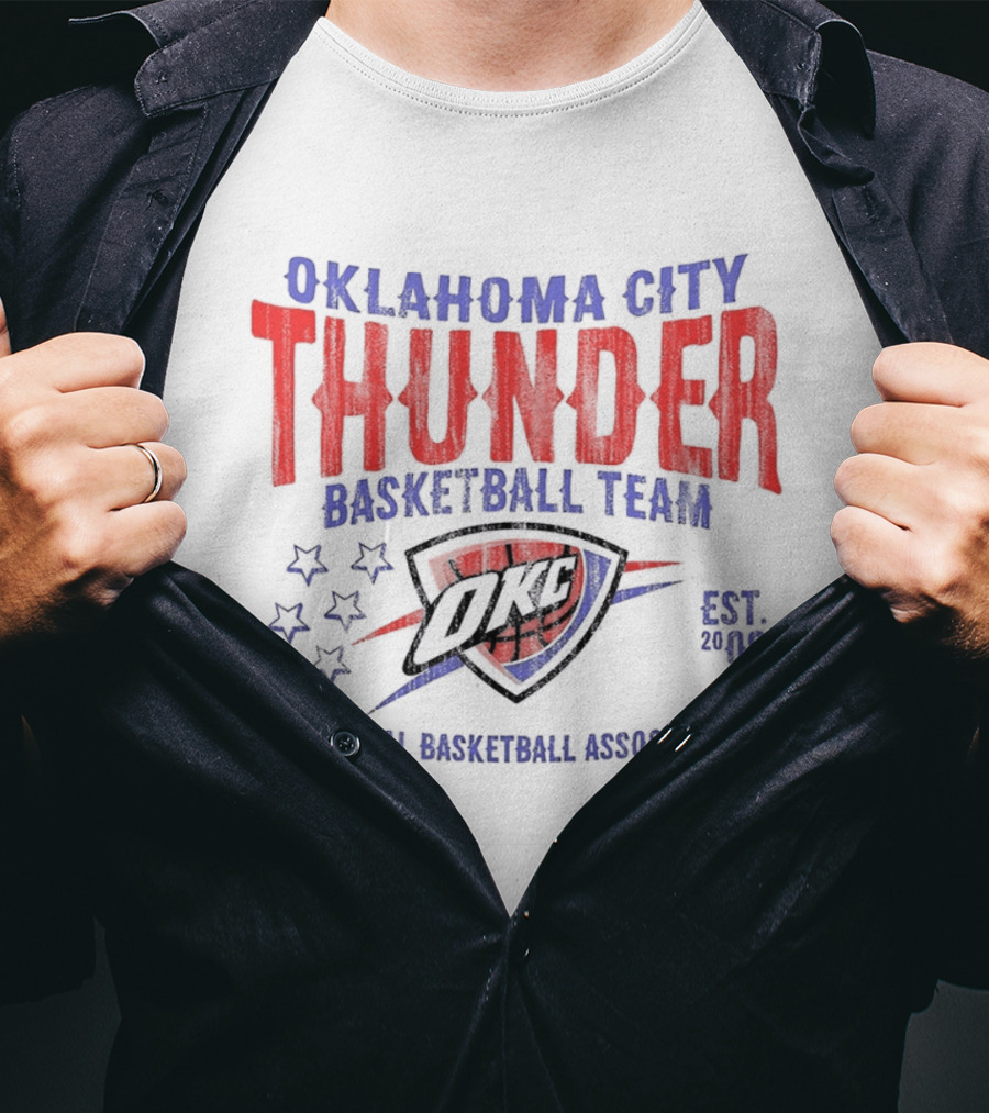 Oklahoma City Thunder Basketball Team National Basketball Association Est 2008 OKC T-Shirt