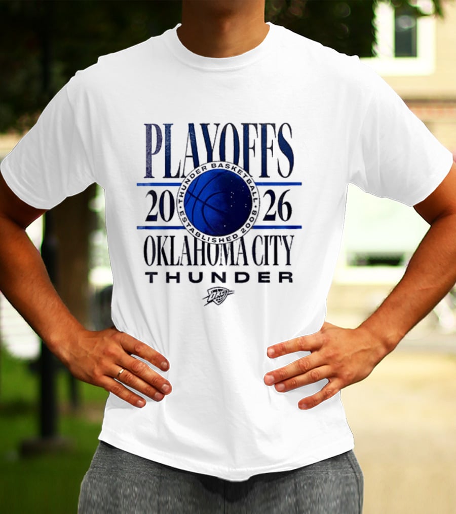 Oklahoma City Thunder Playoffs 2026 Loud City Basketball T-Shirt