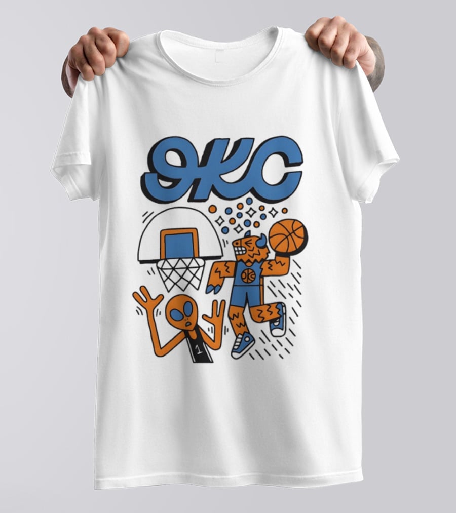 OKC Thunder Rumble Dunk Basketball T-Shirt