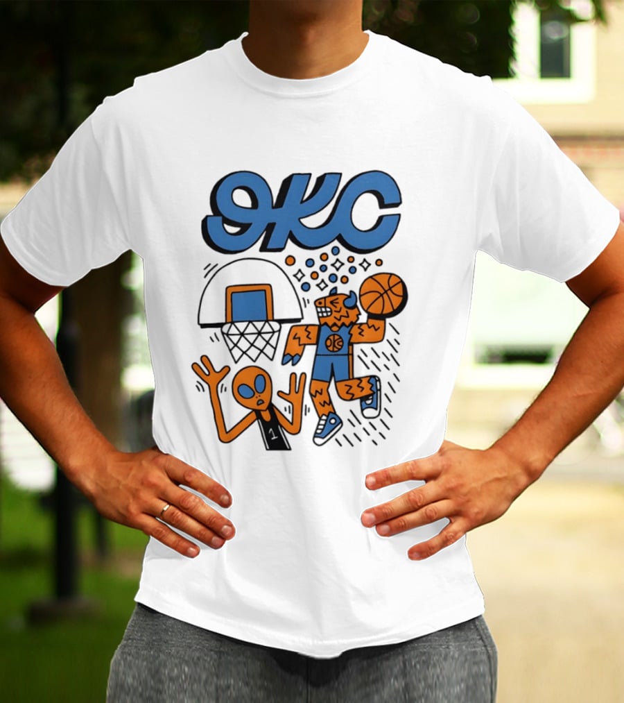 OKC Thunder Rumble Dunk Basketball T-Shirt