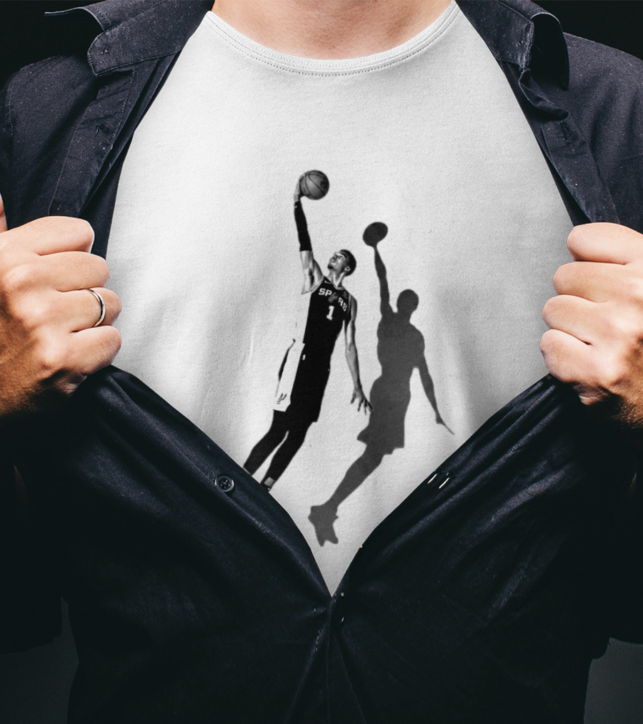 Premiun Wemby And The Nuns Spurs Basketball Iconic Dunk T-Shirt