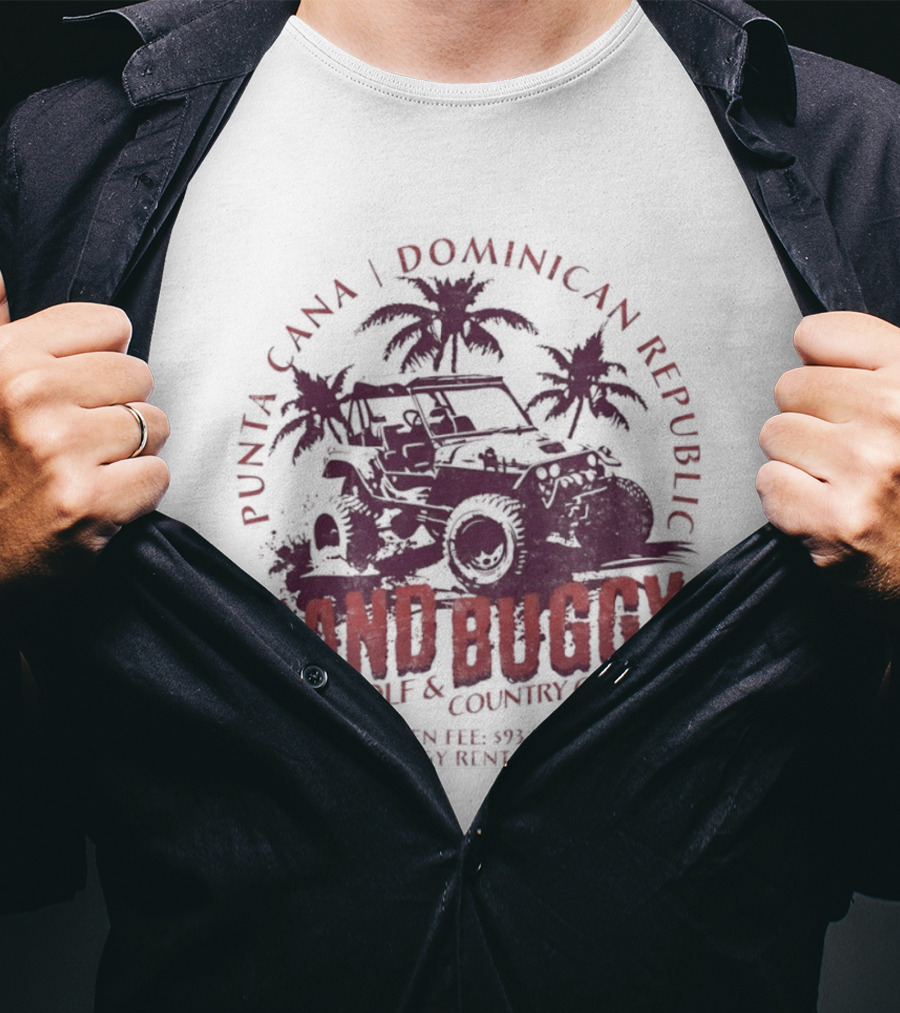 Punta Cana Dominican Republic Sand Buggy Golf Country Club Green Fee 93 USD Cart Rental 97 USD T-Shirt