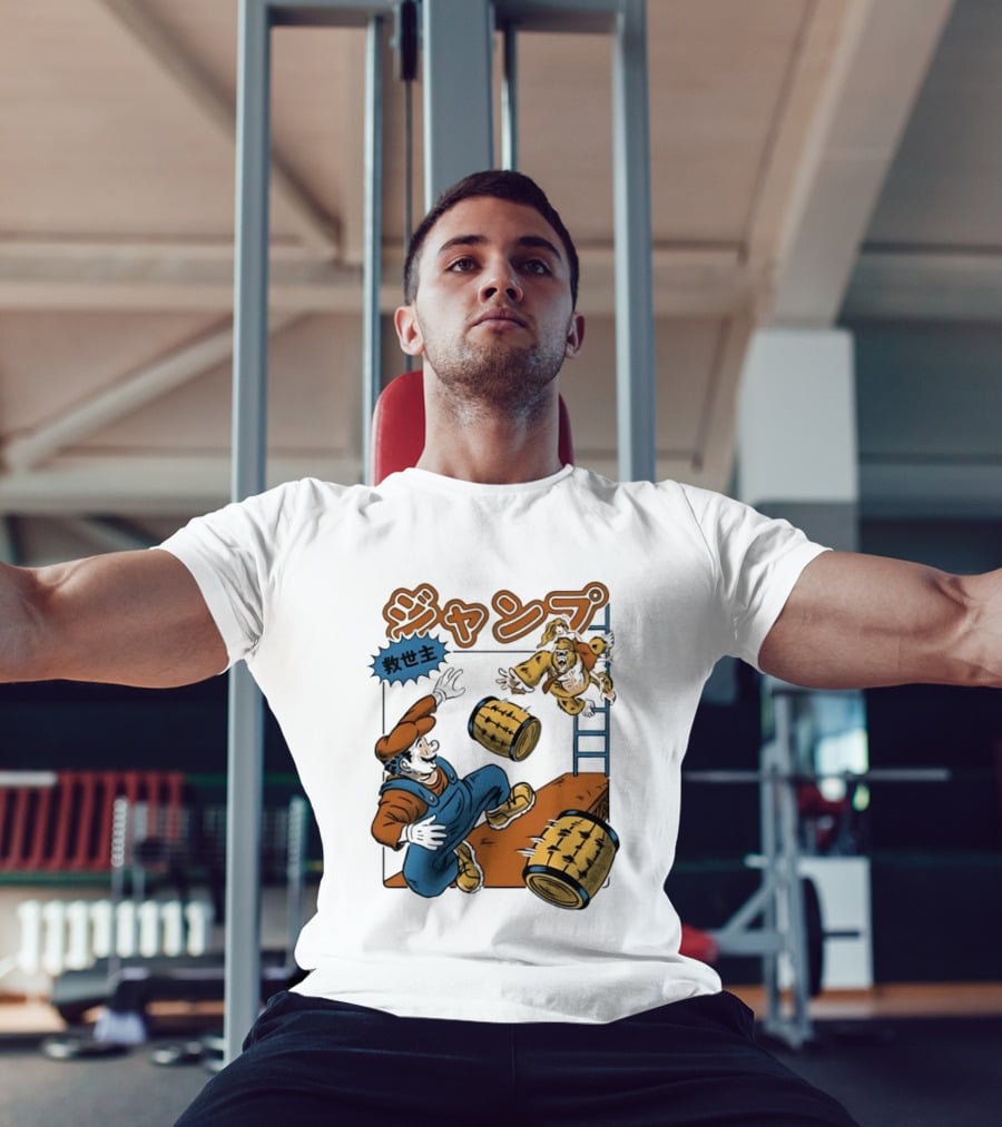 Mario Vs Donkey Kong Jumping Savior T-Shirt