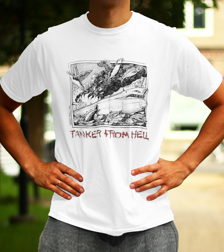 Tanker From Hell Ray Troll 1989 T-Shirt