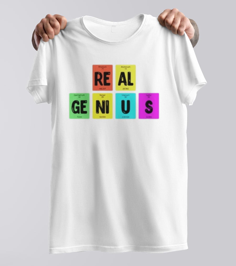 Periodic Table Elements Rhenium Aluminum Germanium Nickel Uranium Sulfur T-Shirt