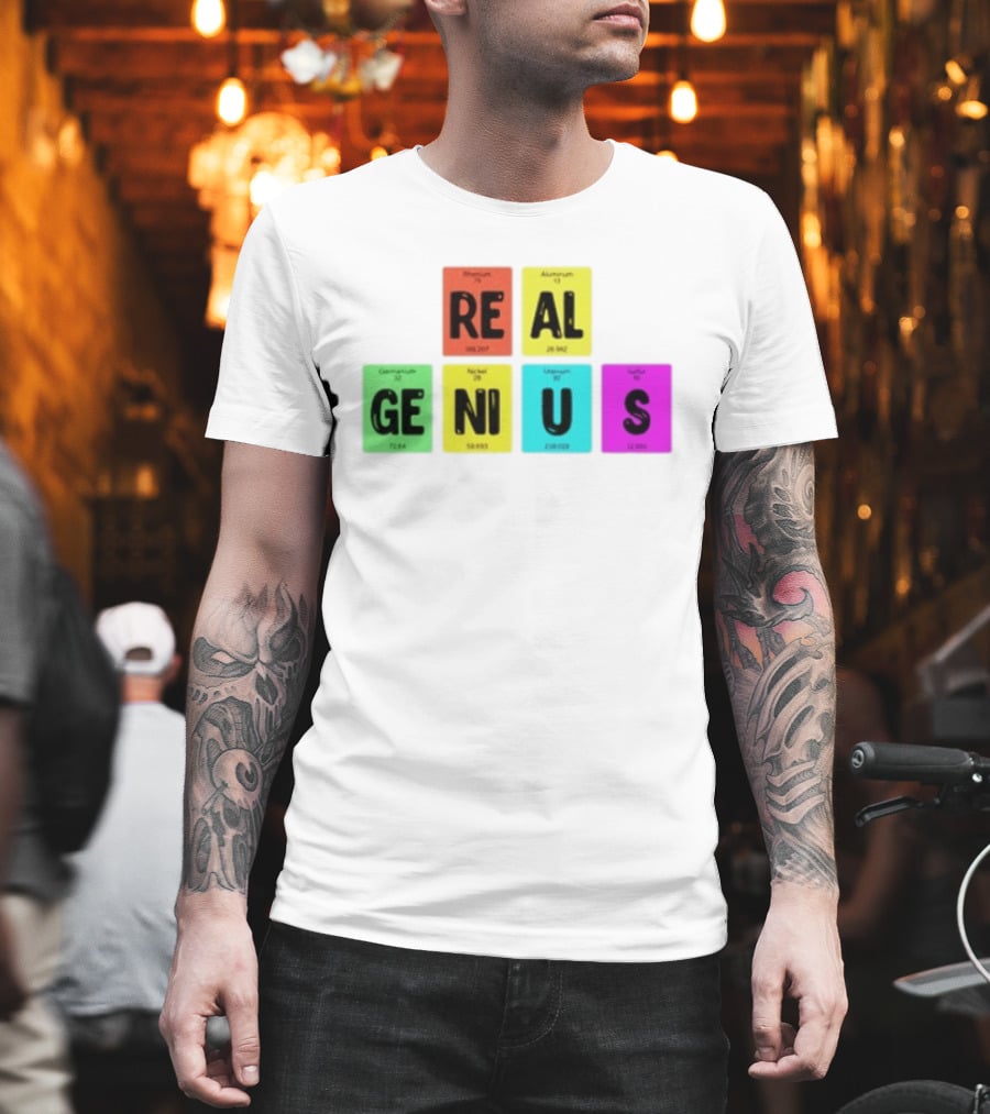 Periodic Table Elements Rhenium Aluminum Germanium Nickel Uranium Sulfur T-Shirt